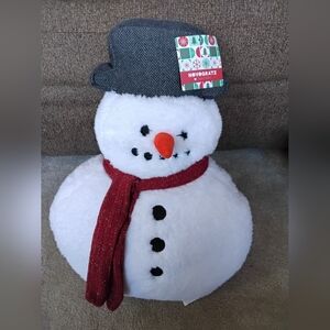 Novogratz Christmas Snowman decorative pillow nwt